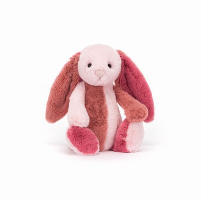 Jellycat Bashful Patchwork Coralia Conejitos | VAPW-57918